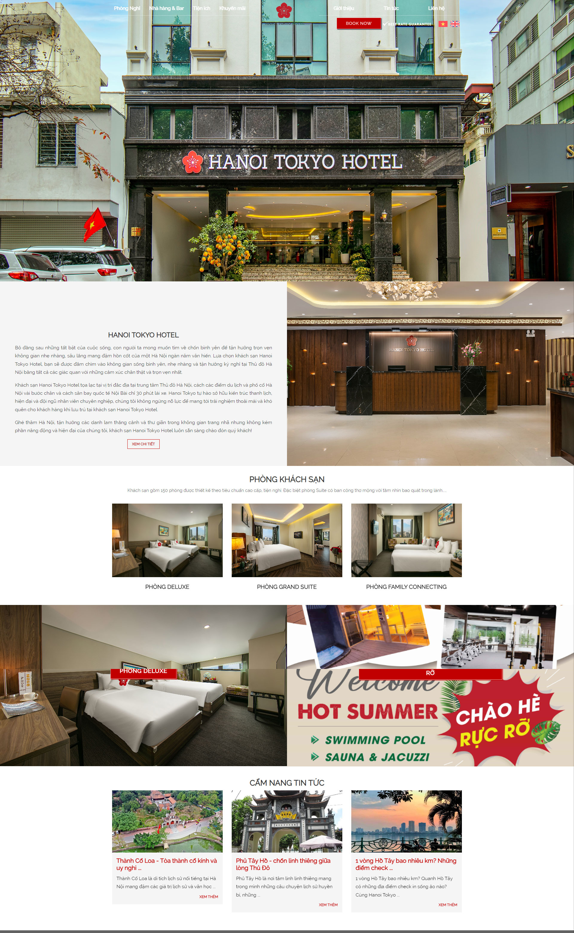 Mẫu giao diện website khách sạn